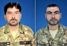 Two soldiers embraced martyrdom, eight terrorists killed in South Waziristan